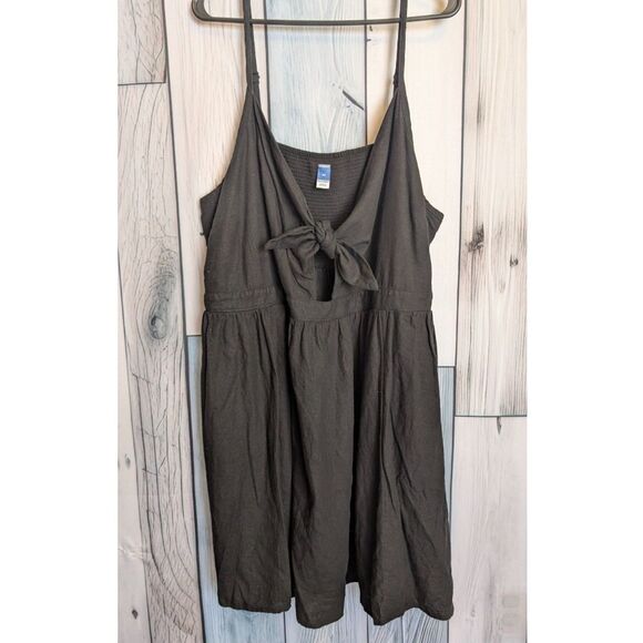 Women's Old Navy plus size black spaghetti strap mini dress size 4X - Picture 1 of 4